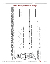 Jim's Multiplication Jumps