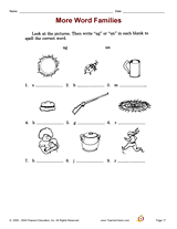 More Word Families
