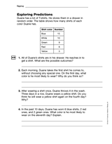 Exploring Predictions (Gr. 3)