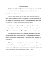 Benedict Arnold Multiple Choice Quiz