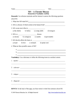 Multiple Sclerosis – A Chronic Disease
