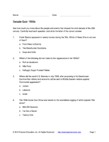 Decade Quiz: 1950s