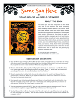 Same Sun Here Discussion Guide